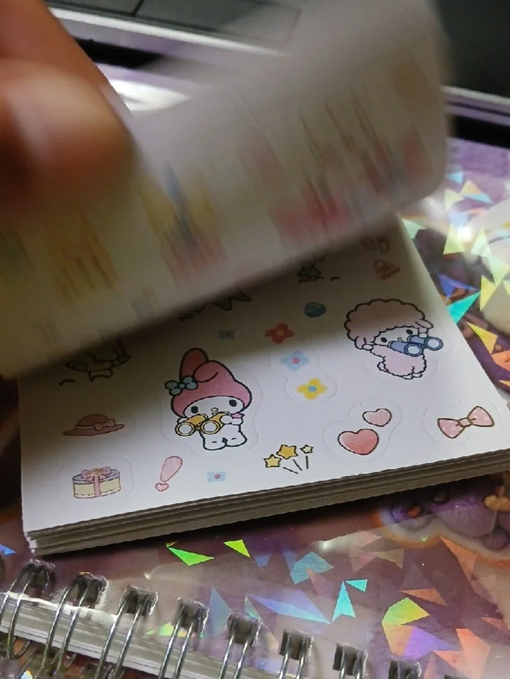 Cute Purple Kuromi Sticker Book — 24 Pages